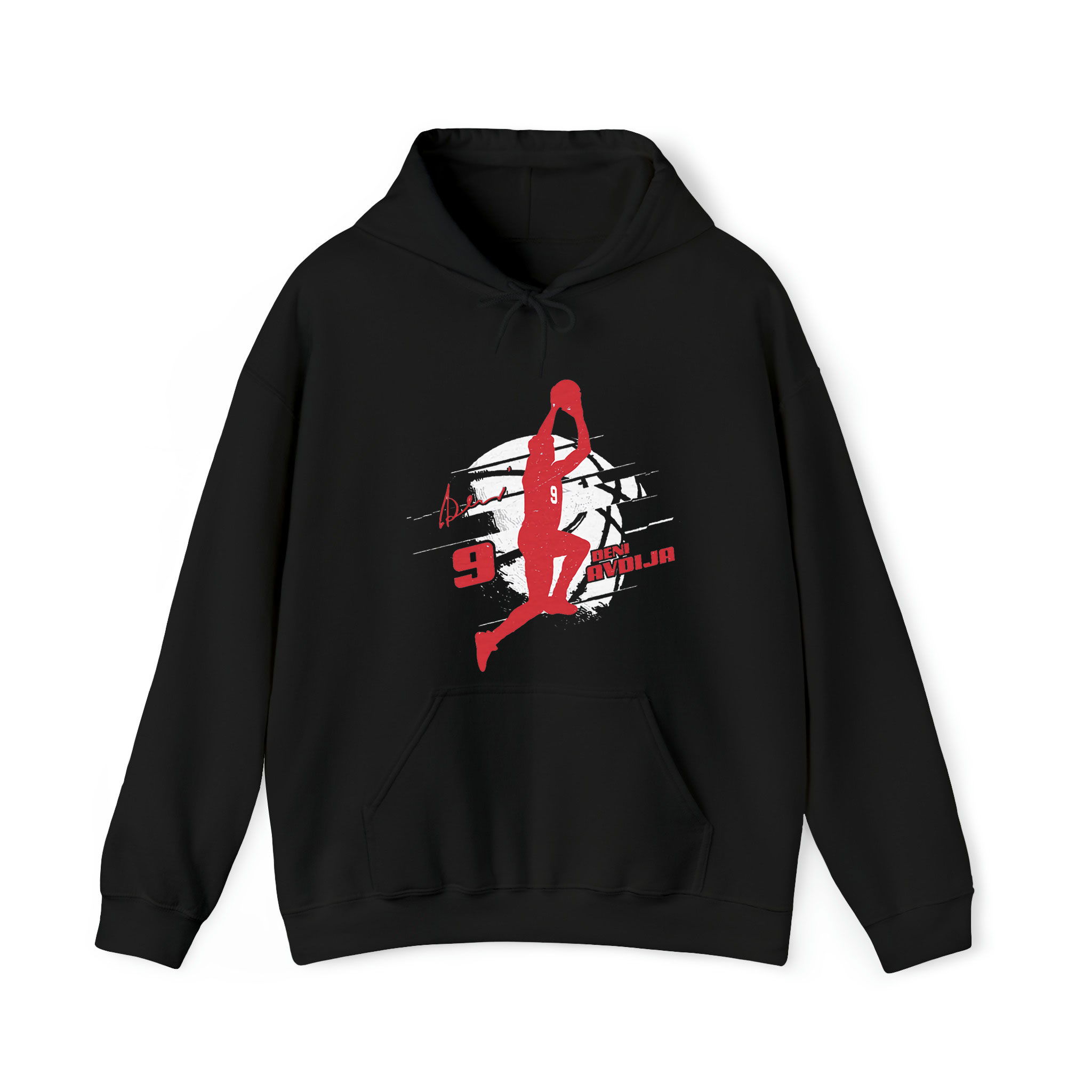 Deni Avdija Washington Silhouette Graphic Unisex Hoodie