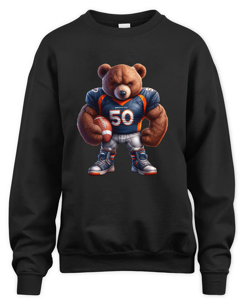 Denver Broncos Mascost bear Graphic Tee Unisex Sweatshirt