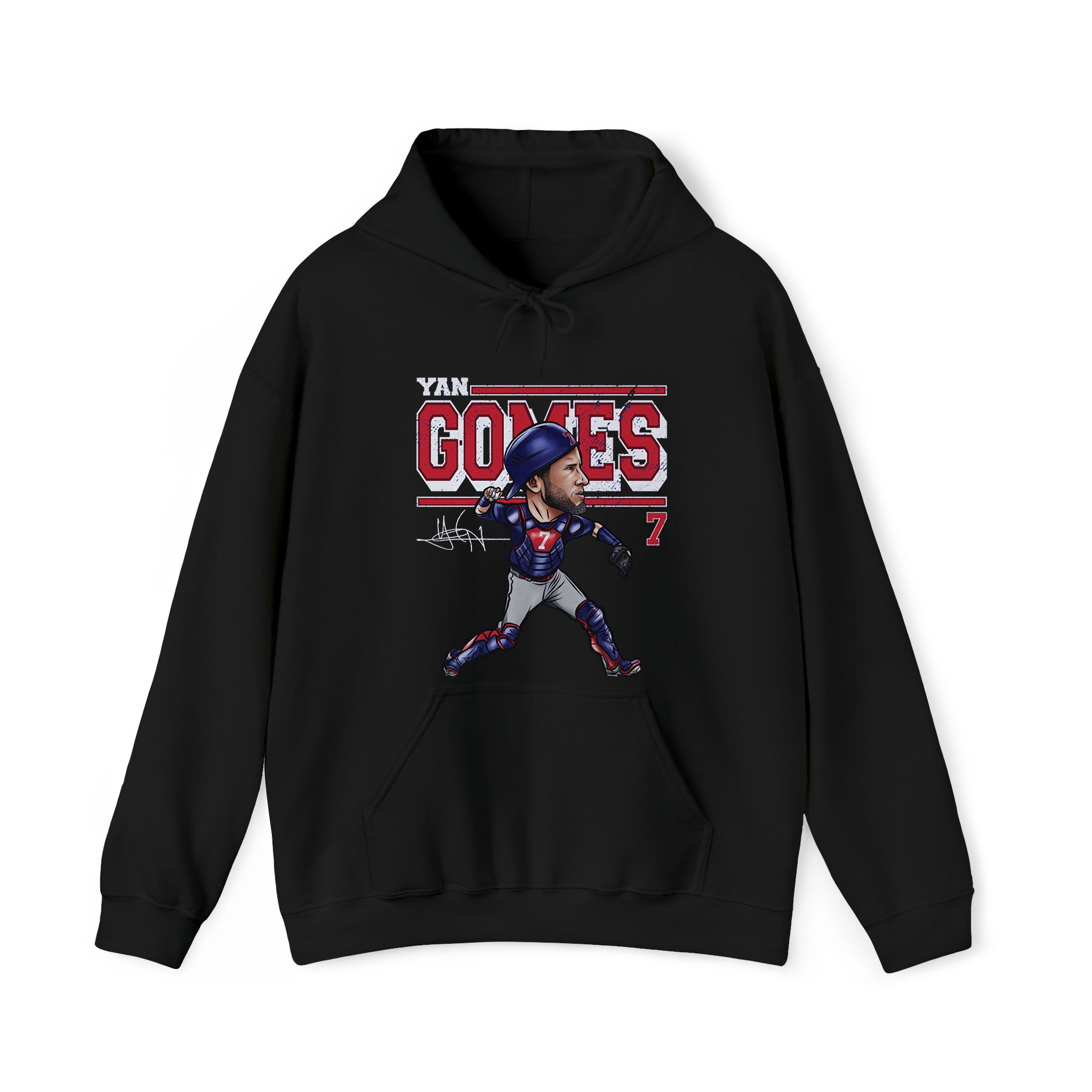 Yan Gomes Chicago C Cartoon Graphic Unisex Hoodie