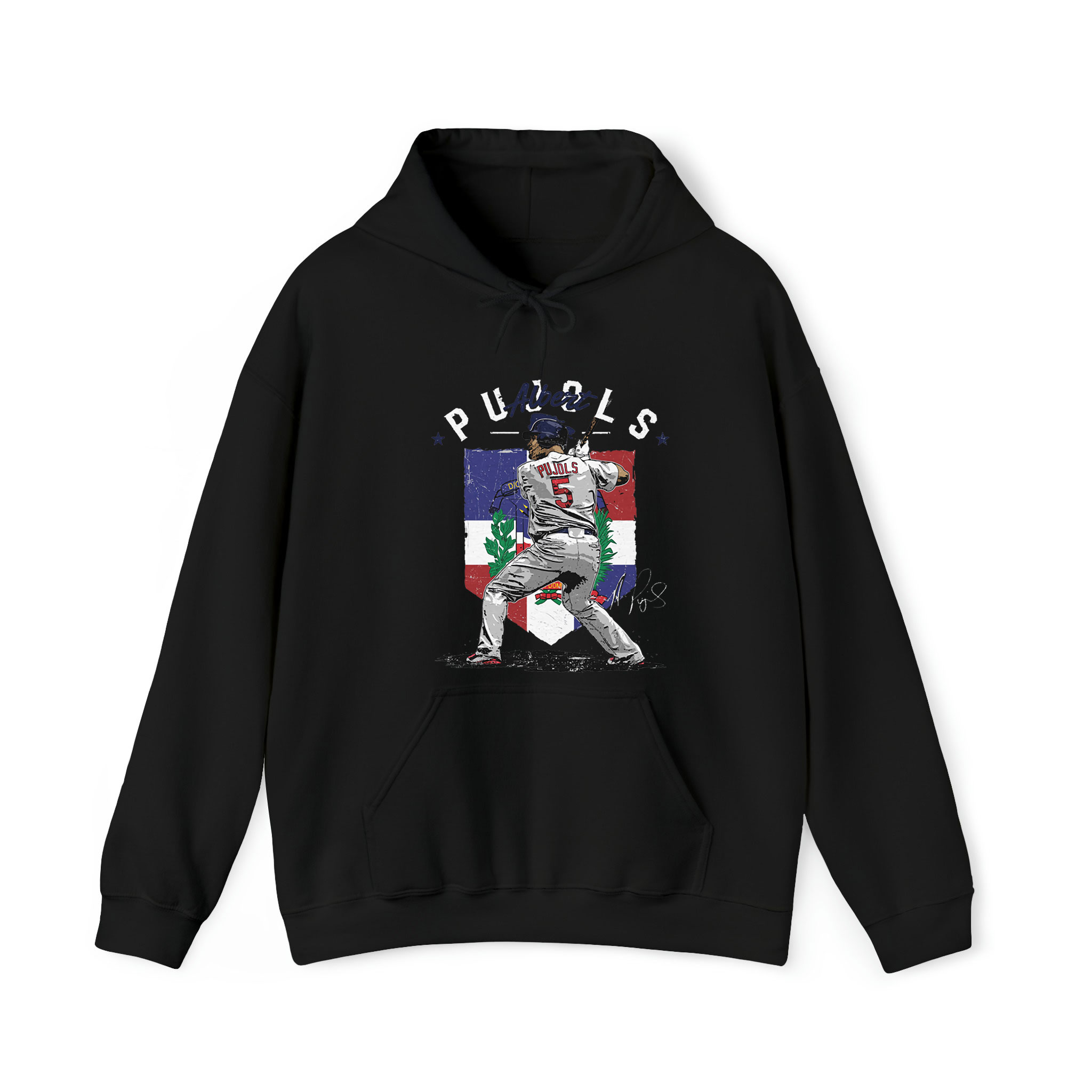 Albert Pujols St Louis Country Flag Graphic Unisex Hoodie