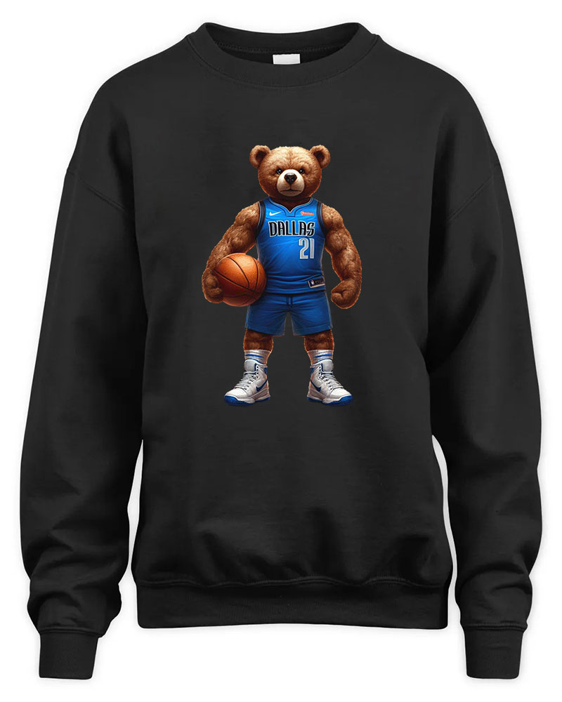 Dallas Mavericks Mascost bear Graphic Tee Unisex Sweatshirt