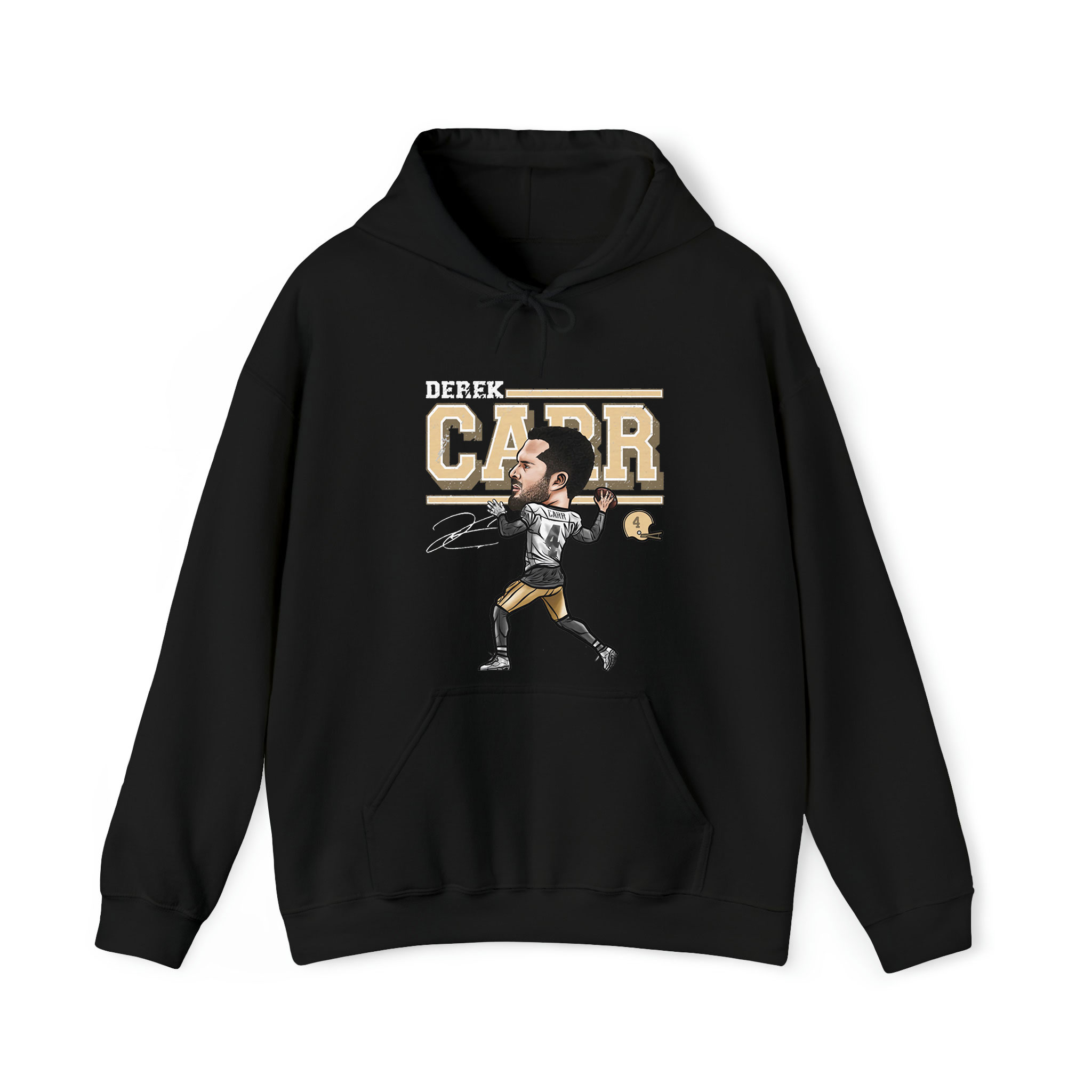 Derek Carr New Orleans Cartoon Graphic Unisex Hoodie