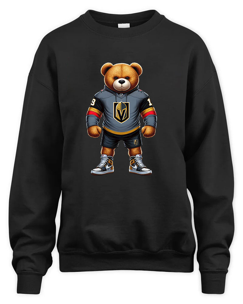 Vegas Golden Knights Mascost bear Graphic Tee Unisex Sweatshirt