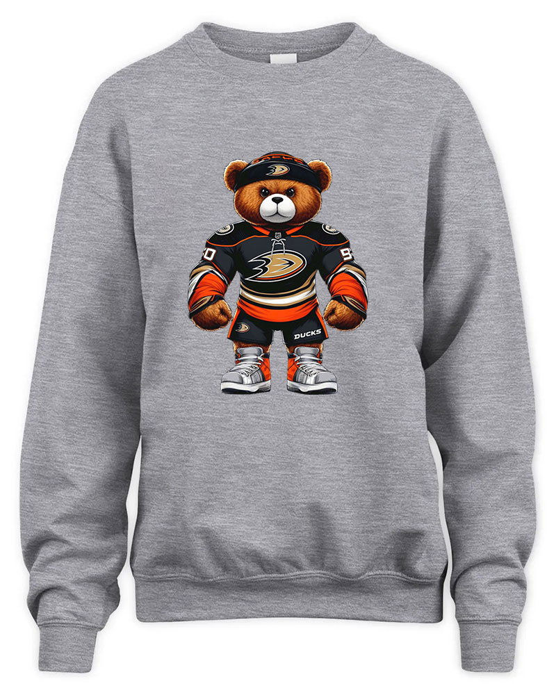 Anaheim Ducks Mascost bear Graphic Tee Unisex Sweatshirt