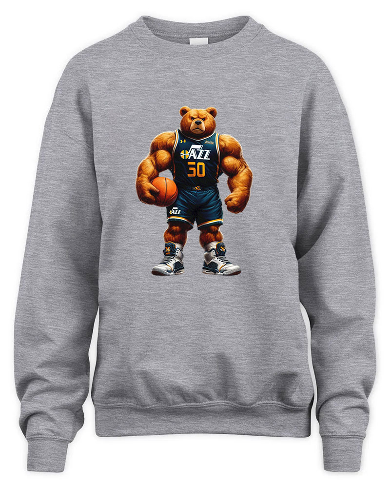 Utah Jazz Mascost bear Graphic Tee Unisex Sweatshirt