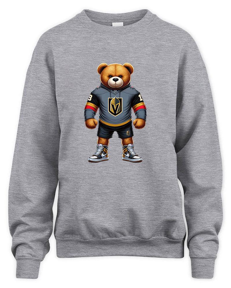 Vegas Golden Knights Mascost bear Graphic Tee Unisex Sweatshirt