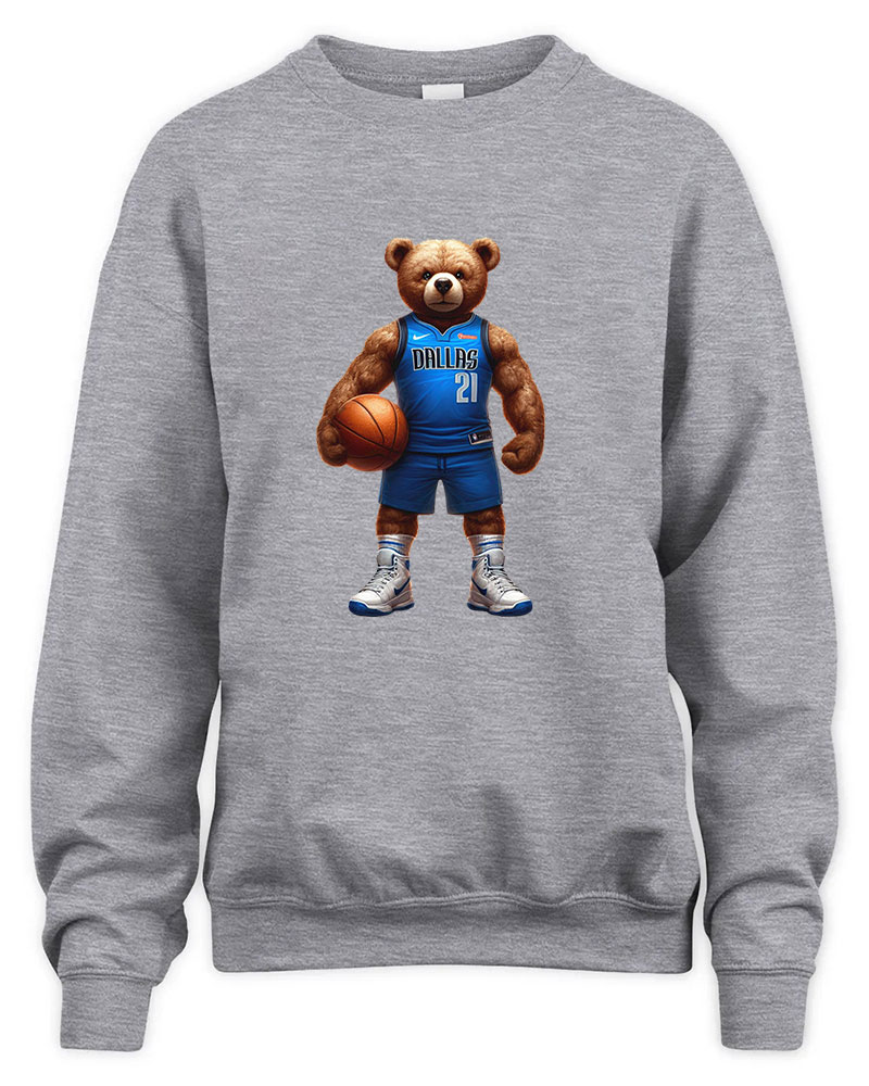 Dallas Mavericks Mascost bear Graphic Tee Unisex Sweatshirt