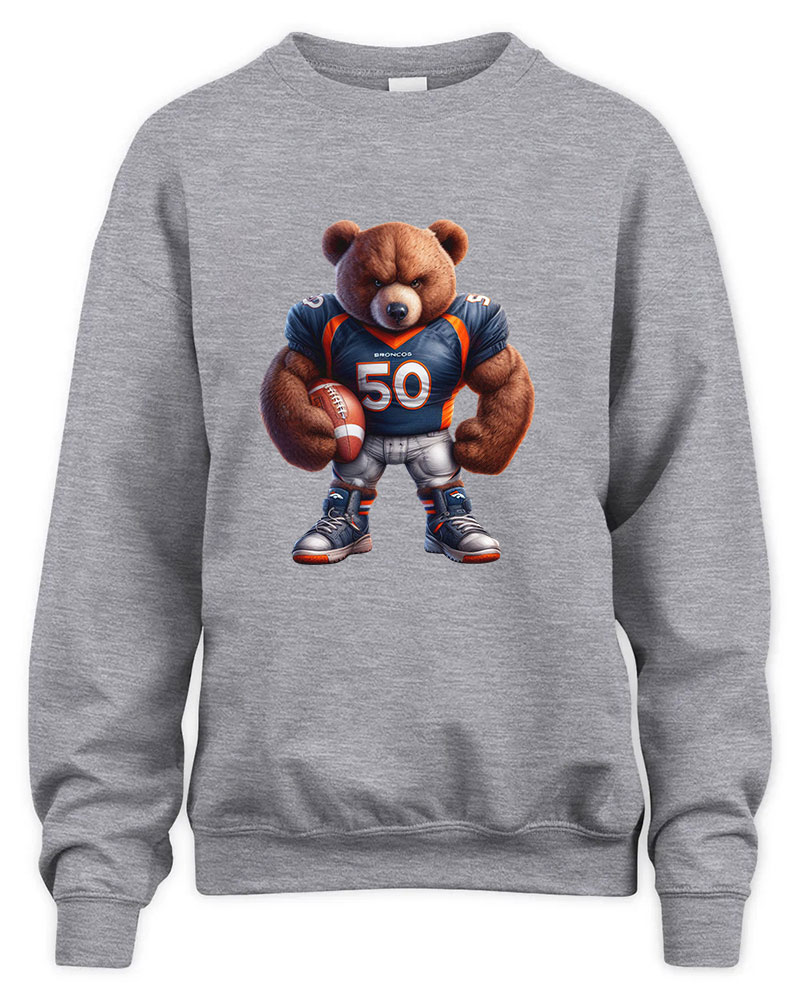 Denver Broncos Mascost bear Graphic Tee Unisex Sweatshirt