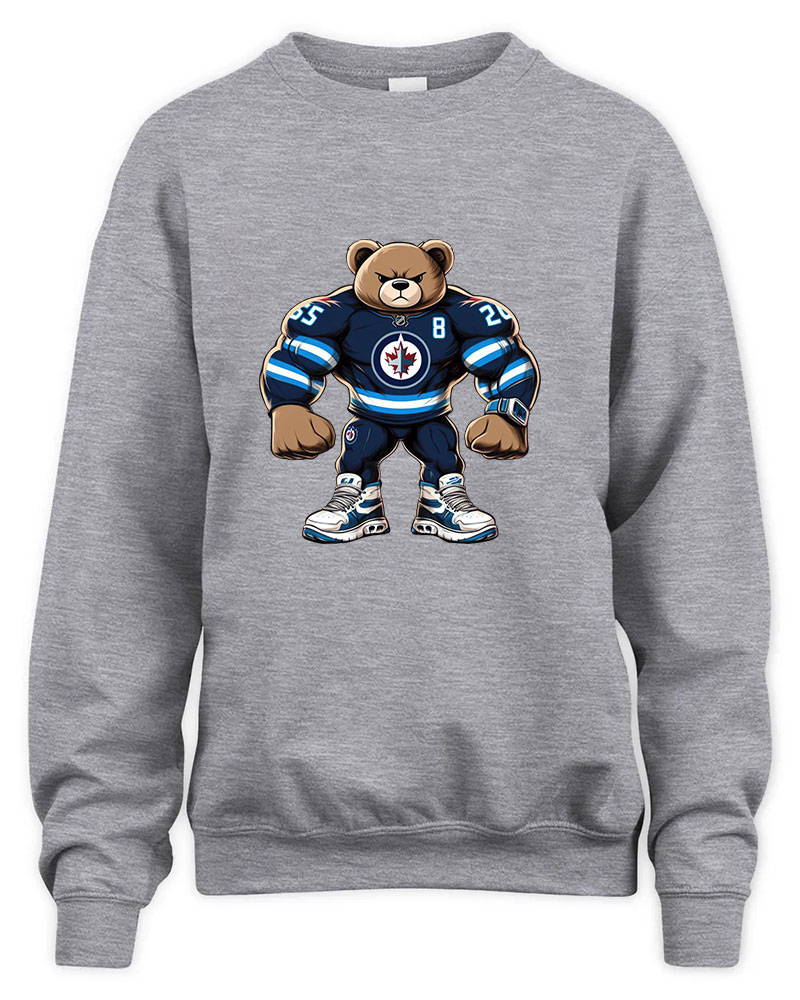 Winnipeg Jets Mascost bear Graphic Tee Unisex Sweatshirt