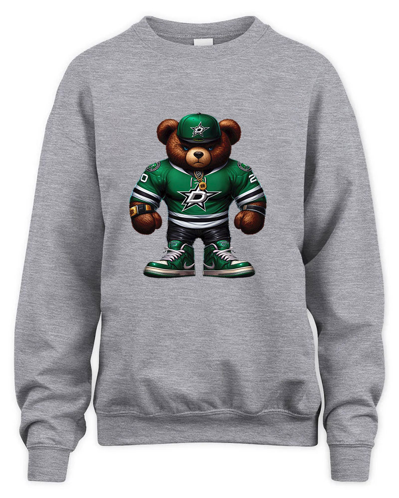 Dallas Stars Mascost bear Graphic Tee Unisex Sweatshirt