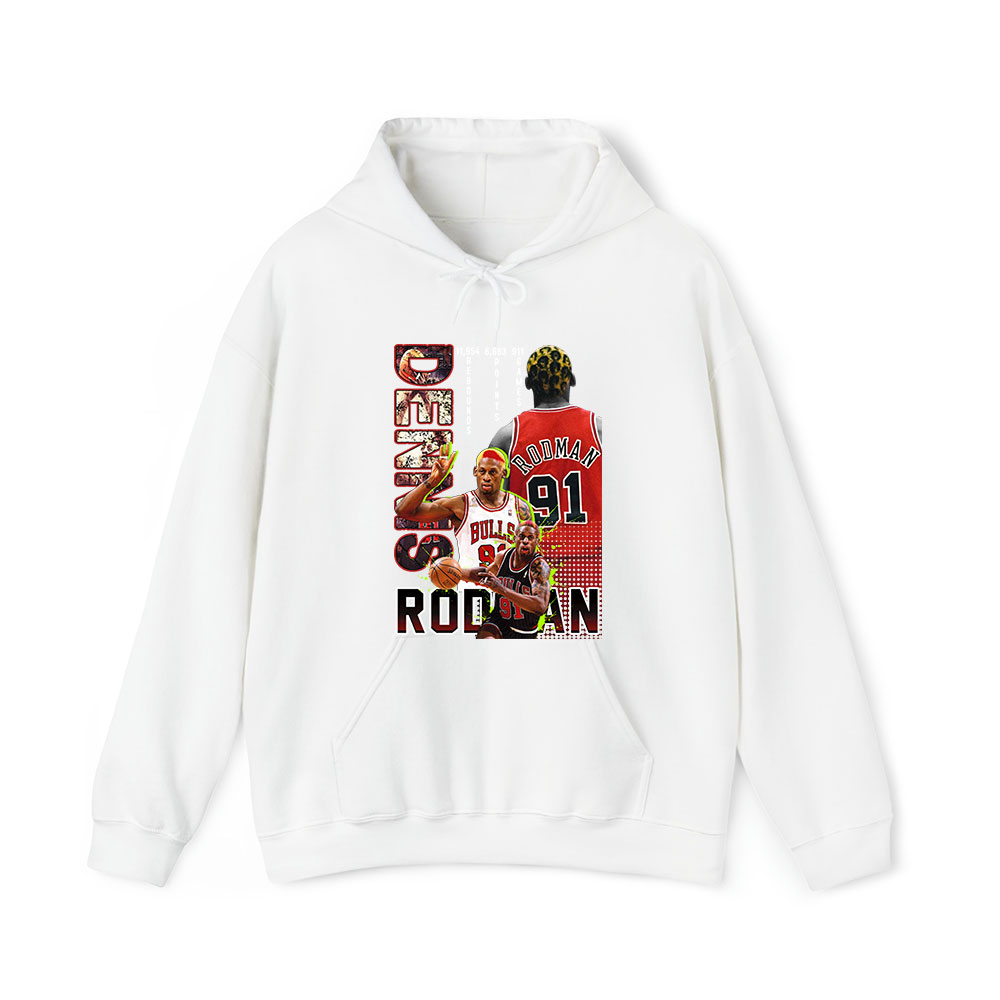 Dennis Rodman Graphic Tee Unisex Hoodie