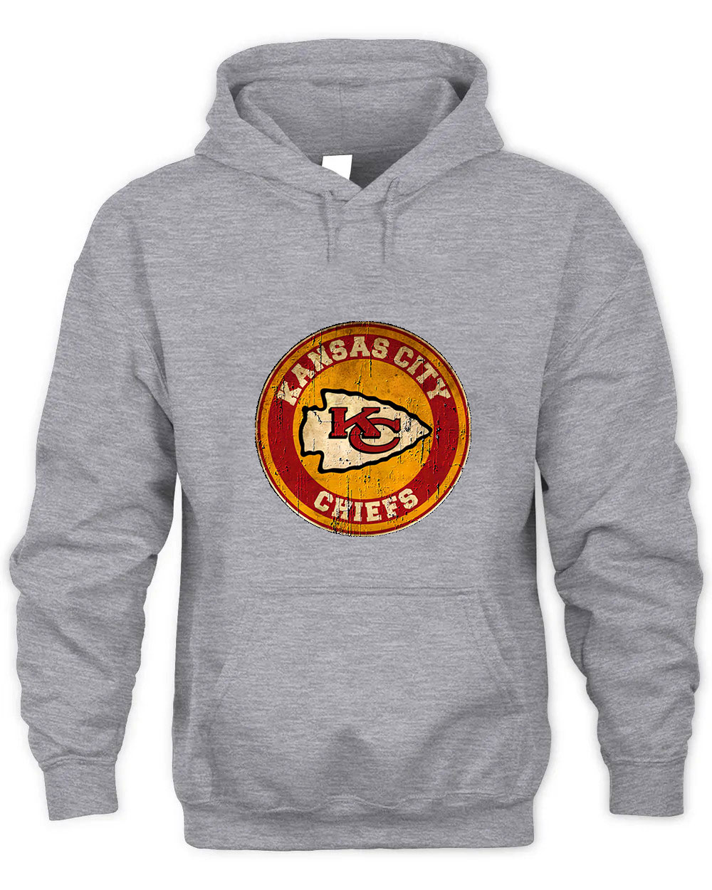 Vintage Chiefs  Super Bowl Champions Graphic Tee Unisex Hooded-Sport Grey