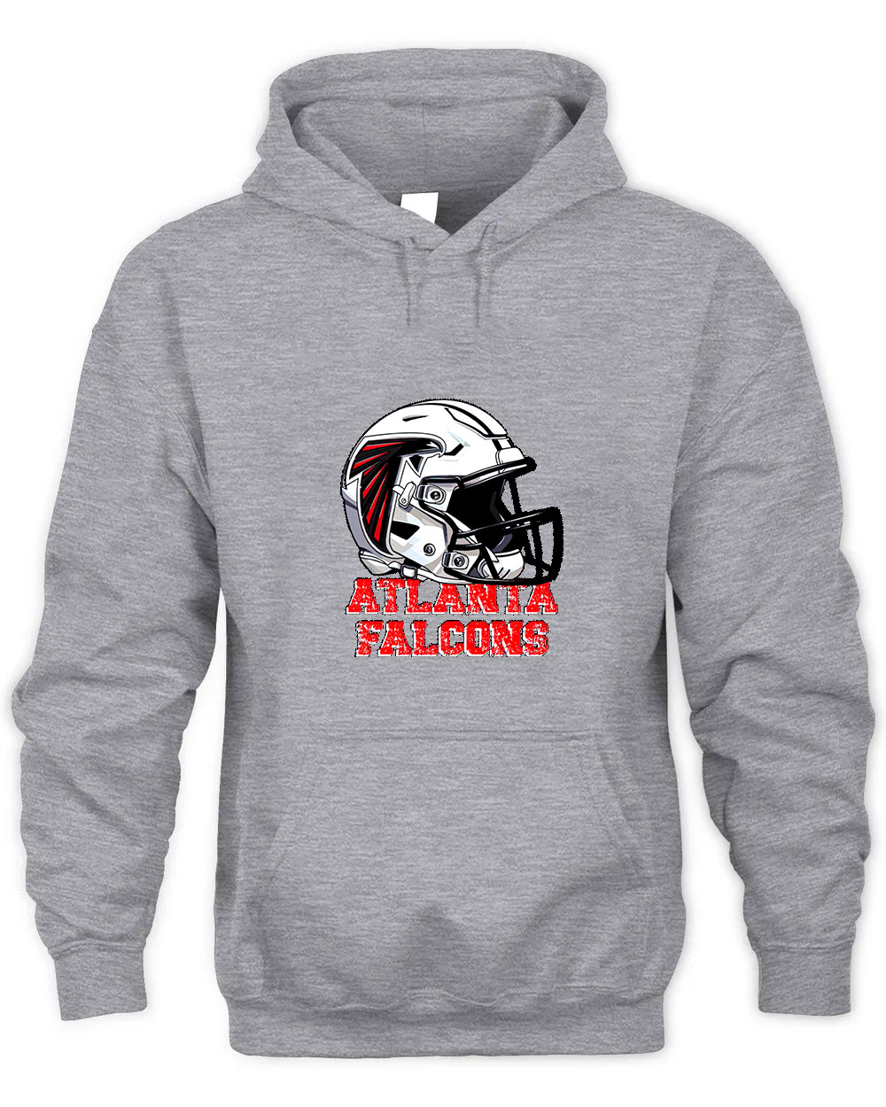 Vintage Falcons Graphic Tee Unisex Hooded-Sport Grey