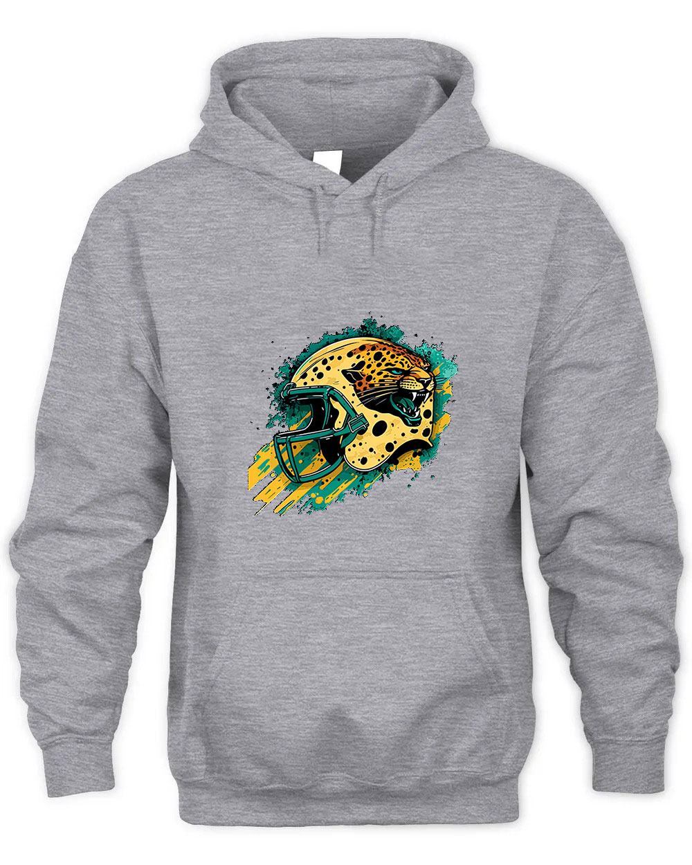 Vintage Jaguars Graphic Tee Unisex Hooded-Sport Grey