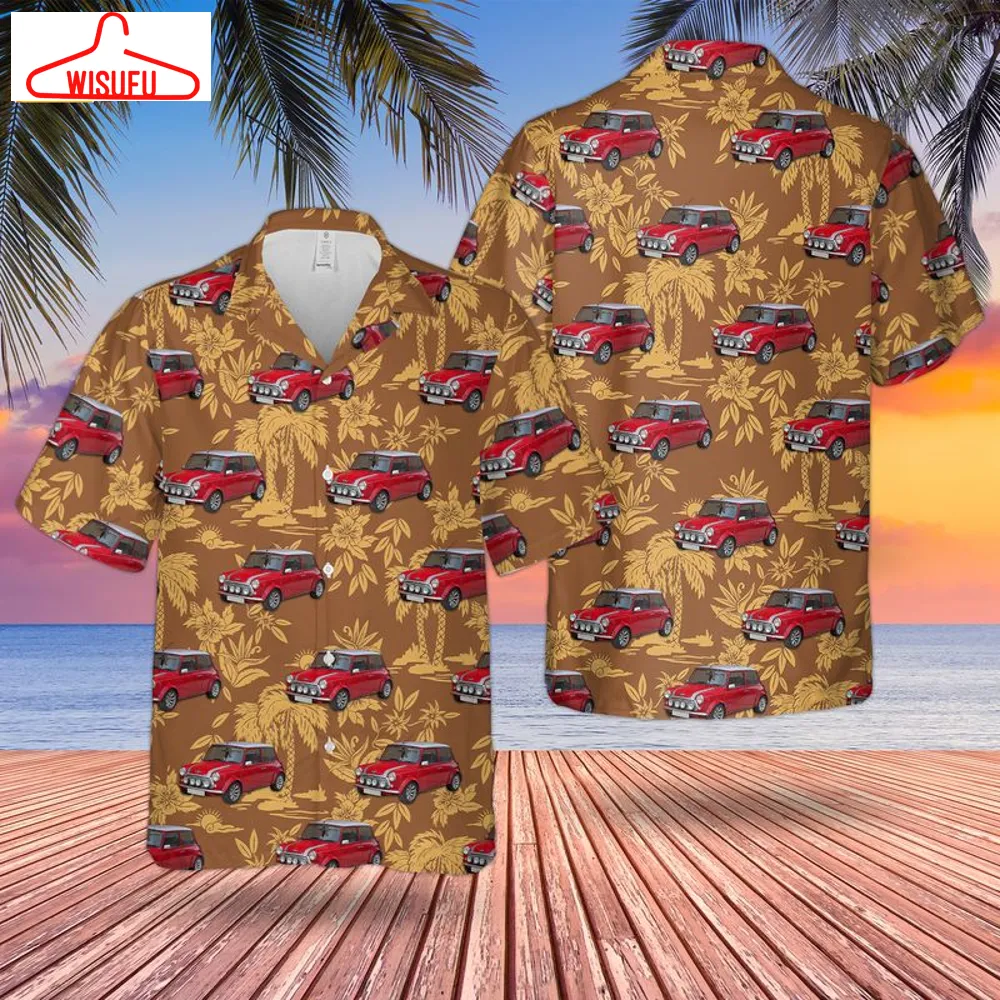 United Kingdom Mini Car 2001 Rover Mini Cooper Sport 1.3 Hawaiian Shirt, New Fashion Gifts