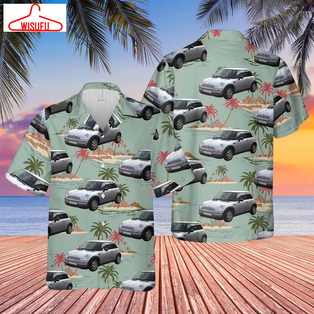 United Kingdom Mini Car 2004 Mini One Hatch Hawaiian Shirt, New Fashion Gifts