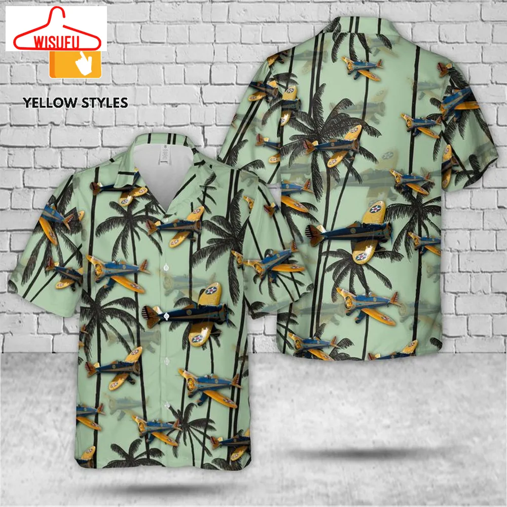 United States Army Air Corps Boeing P-26 Peashooter Hawaiian Shirt, New Fashion Gifts Vtbl26871