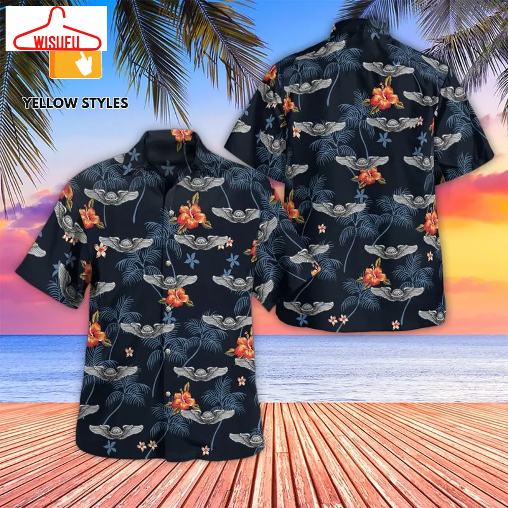 United States Army Air Forces Navigator Badge Hawaiian Shirt, New Fashion Gifts