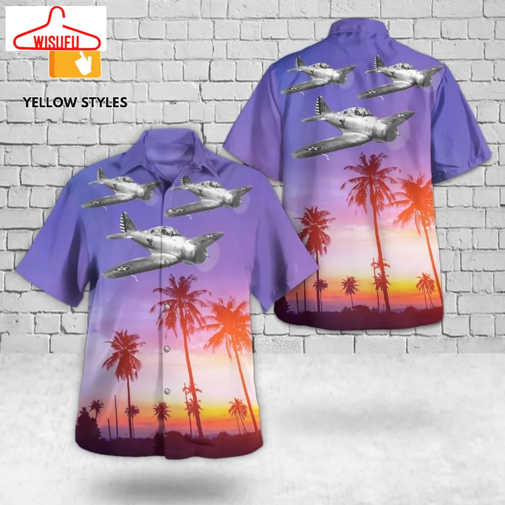 United States Army Air Forces Seversky P-35 Hawaiian Shirt, New Fashion Gifts