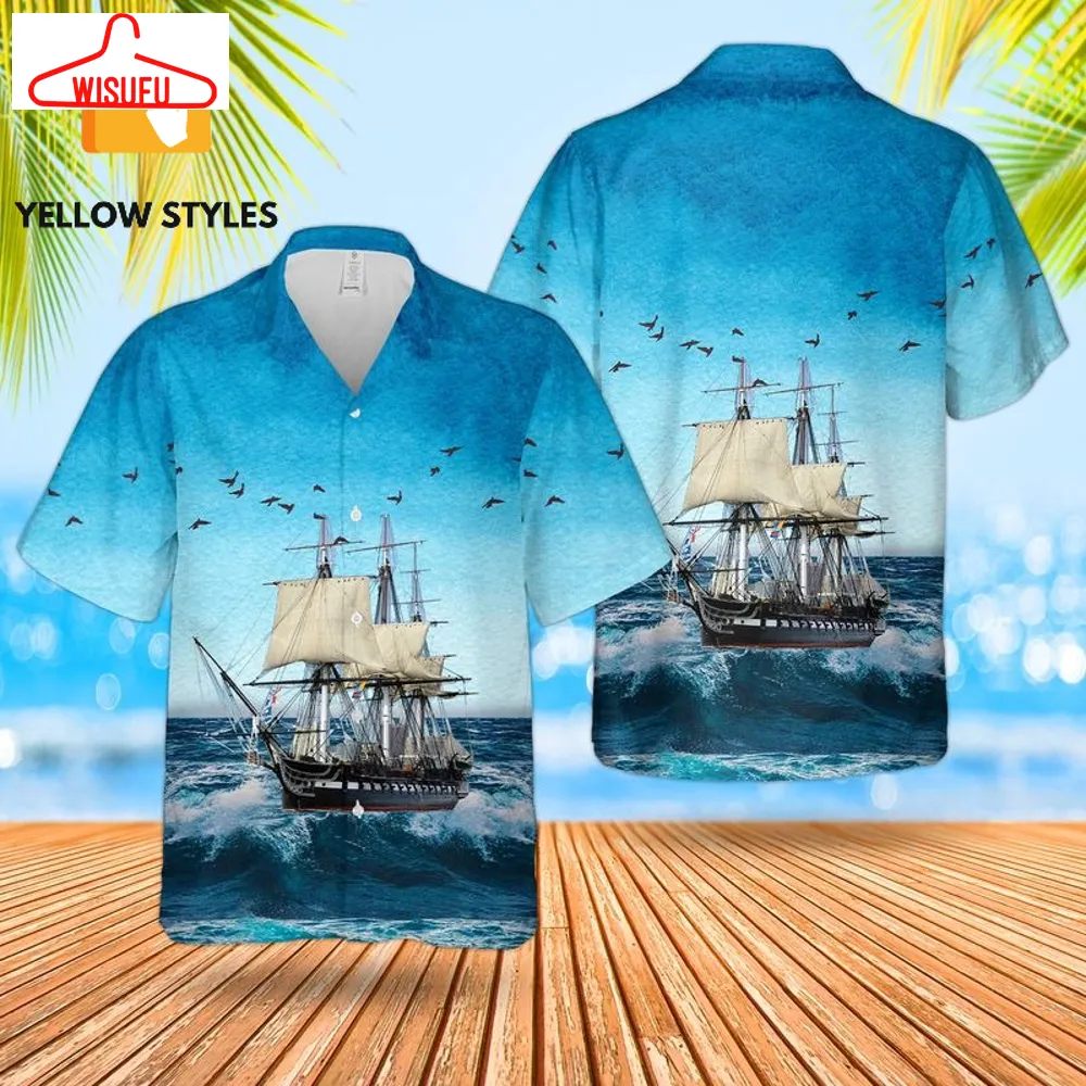 United States Navy Uss Constitution Hawaiian Shirt, New Fashion Gifts