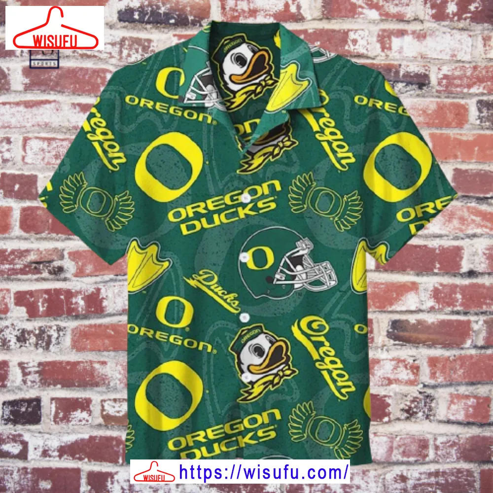 University Of Oregon Ducks Us Football Club Hawaiian Shirt, New Fashion Gifts