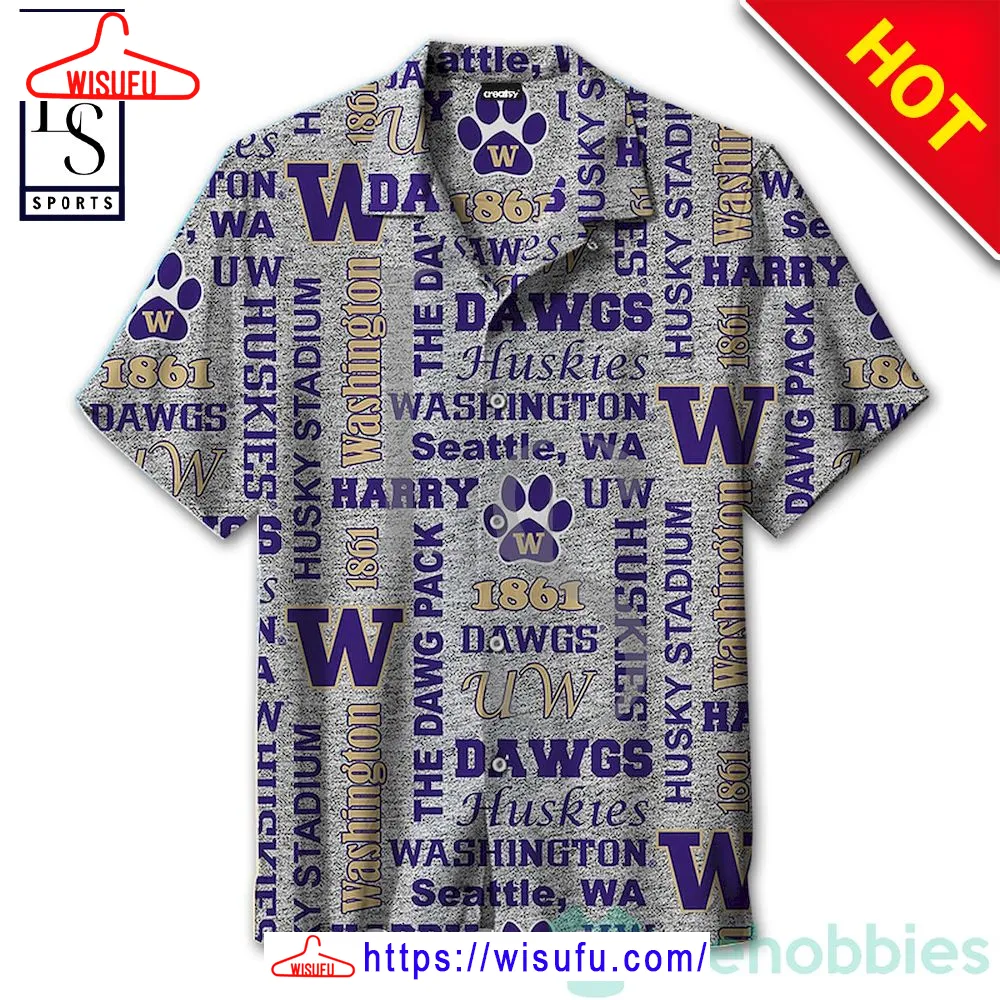 University Of Washington Huskies Hawaiian Shirt, New Fashion Gifts