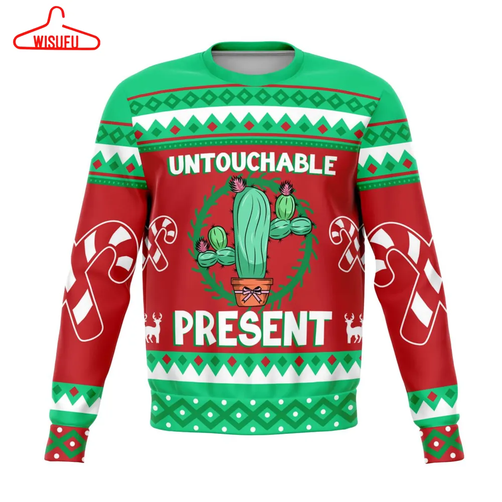 Untouchable Present, All Over Print 3d Ugly Christmas Sweater, New Winter Shirt Gift For Family