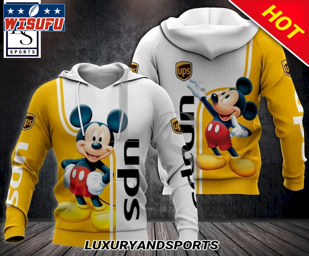 Ups With Mickey Mouse Hoodie 3d