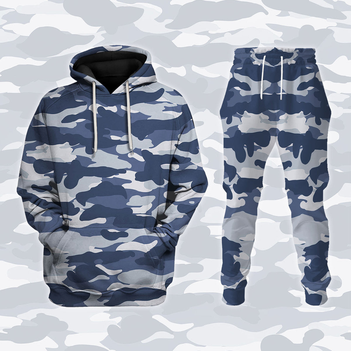 Urban Blue Camo track suit 