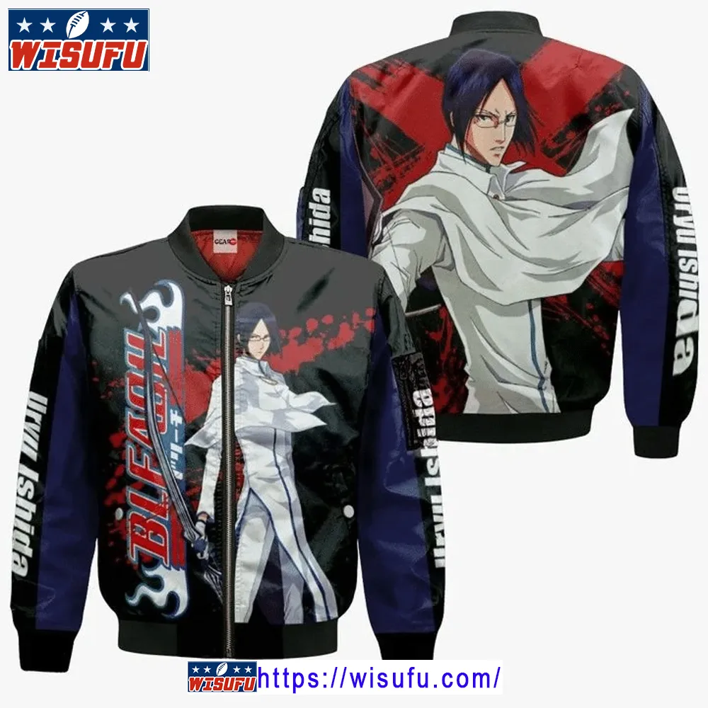 Uryu Ishida Anime Manga Bleach Bomber Jacket