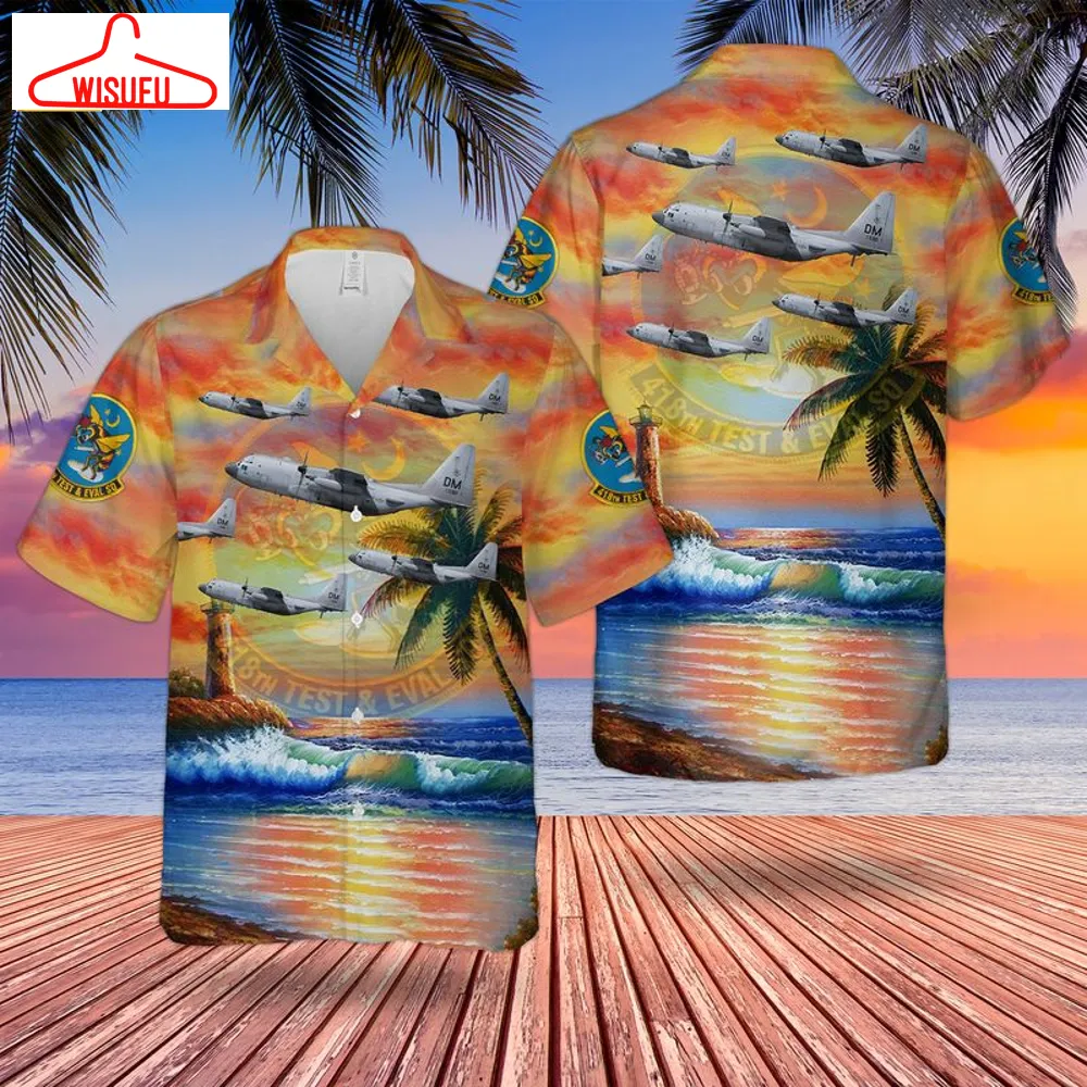 Us Air Force 418th Test And Evaluation Squadron Lockheed Ec-130h Compass Call Hawaiian Shirt, New Fashion Gifts