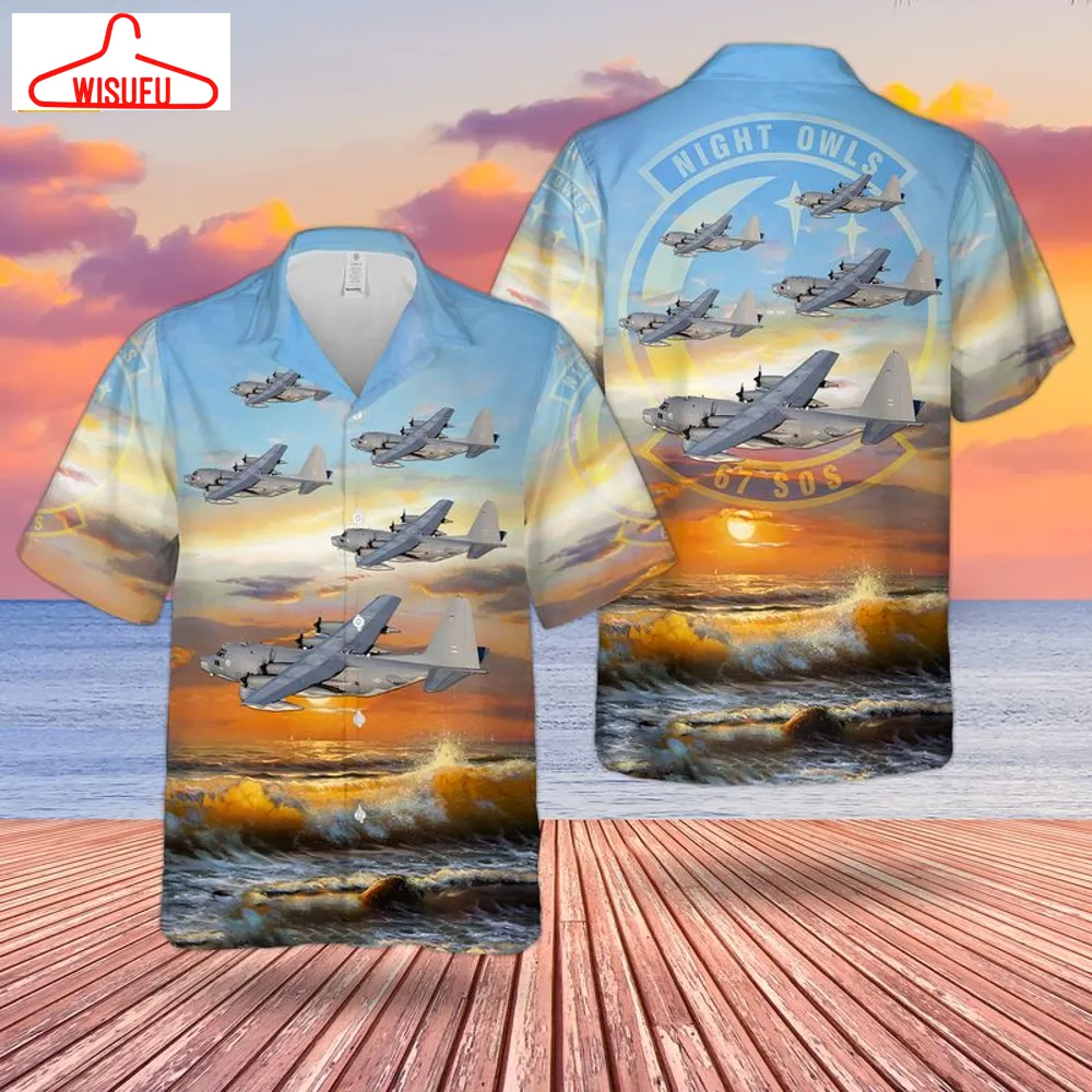 Us Air Force 67th Special Operations Squadron Lockheed Mc-130p Combat Shadow Hawaiian Shirt, New Fashion Gifts