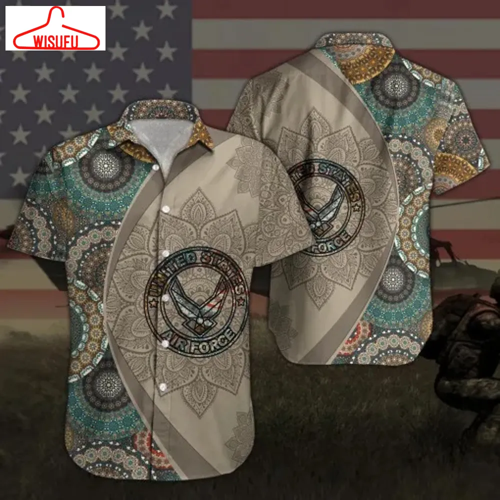 Us Air Force All Over Printed Hawaiian Shirt, New Fashion Gifts