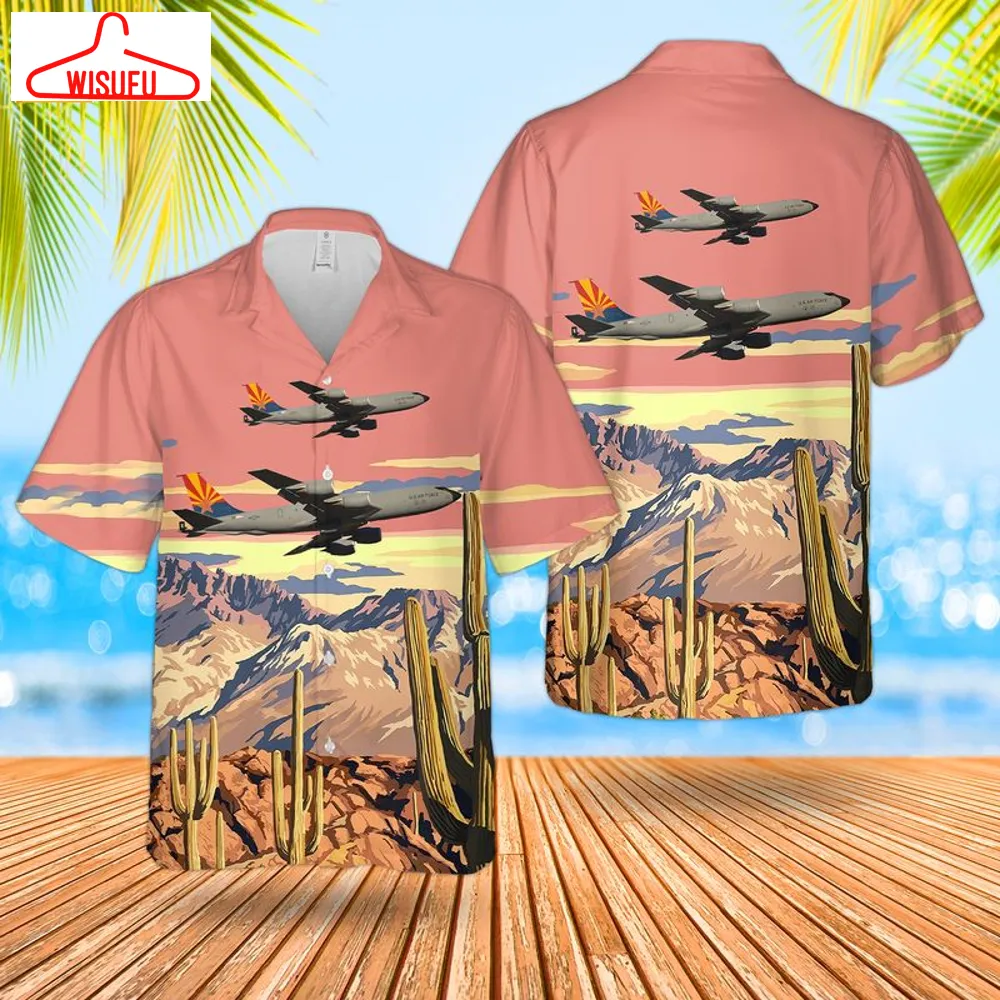 Us Air Force Arizona Air National Guard 161st Air Refueling Wing Kc-135r Stratotanker Hawaiian Shirt, New Fashion Gifts