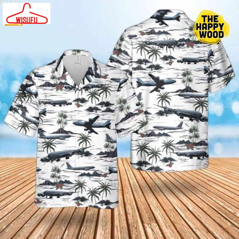 Us Air Force Boeing Kc Palm Tree Hawaiian Shirt, New Fashion Gifts