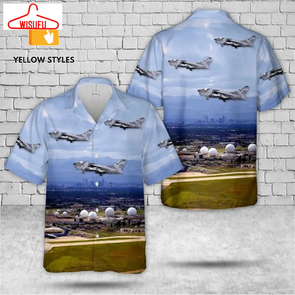 Us Air Force Colorado Air National Guard 120th Tfs, 140th Tfw A-7d âcorsair Iiâ Hawaiian Shirt, New Fashion Gifts