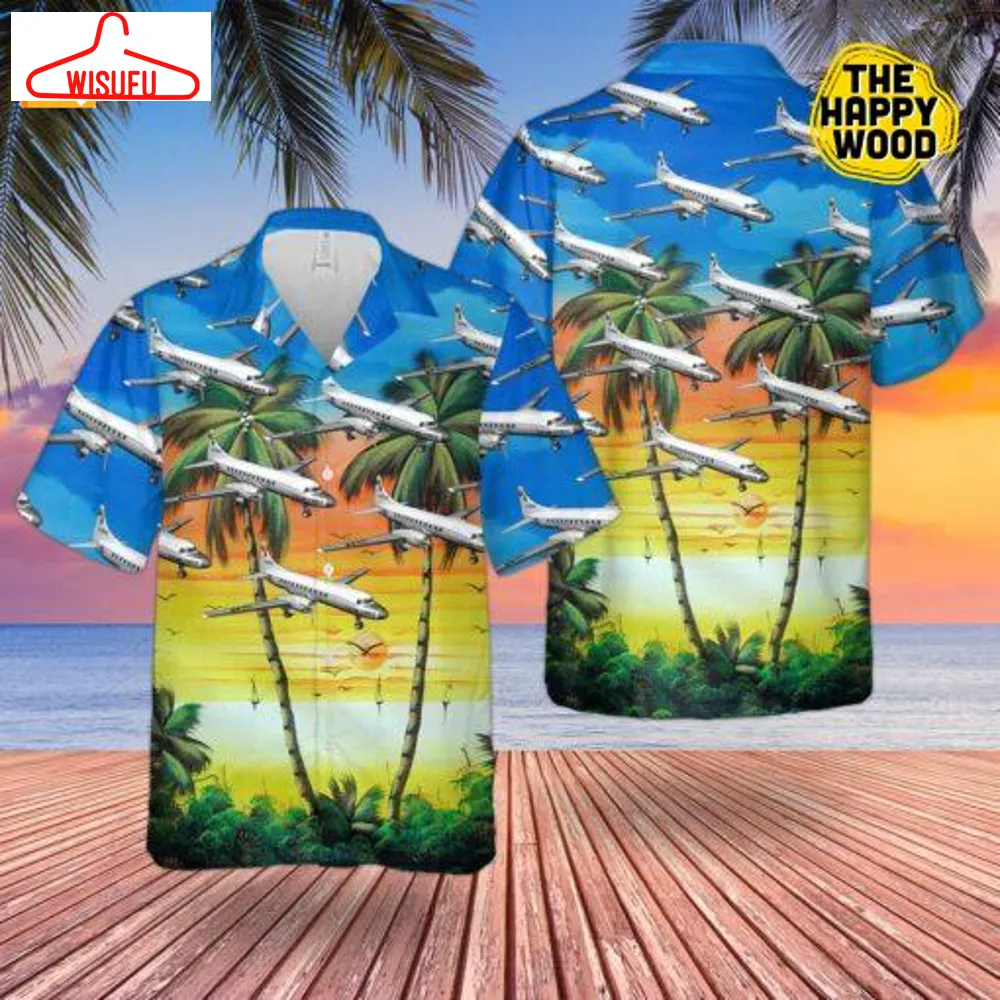 Us Air Force Convair Samaritan Palm Tree Hawaiian Shirt, New Fashion Gifts