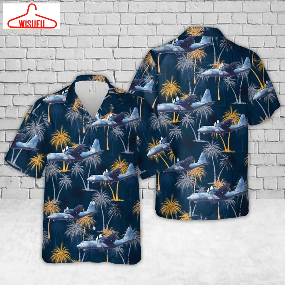 Us Air Force Lockheed C-130b Hercules Hawaiian Shirt, New Fashion Gifts