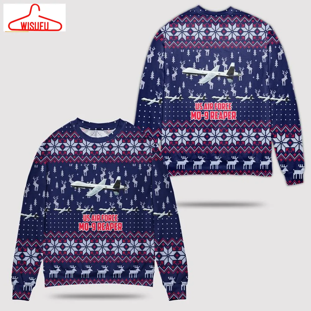 Us Air Force Mq-9a Reaper Ugly Christmas Sweater