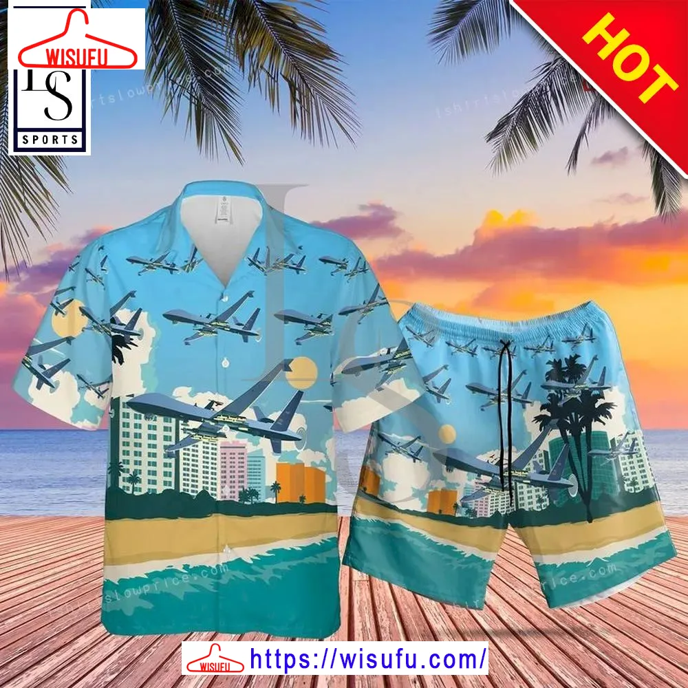 Us Air Force Special Operations General Atomics Mq-9 Reaper Hawaiian Shirt, New Fashion Gifts