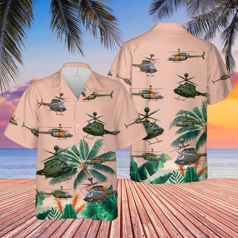 Us Army Bell Oh-58 Hawaiian Shirt For Men, Gift For Veterans, S-5XL US Size