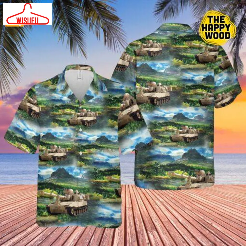 Us Army Paladin Tank Forest Hawaiian Shirt, New Fashion Gifts