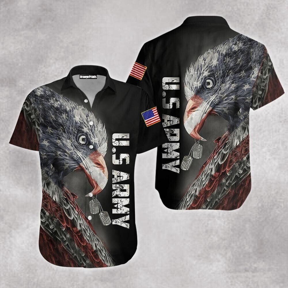 Us Army Veteran Trendy Hawaiian Shirt For Men, S-5XL US Size