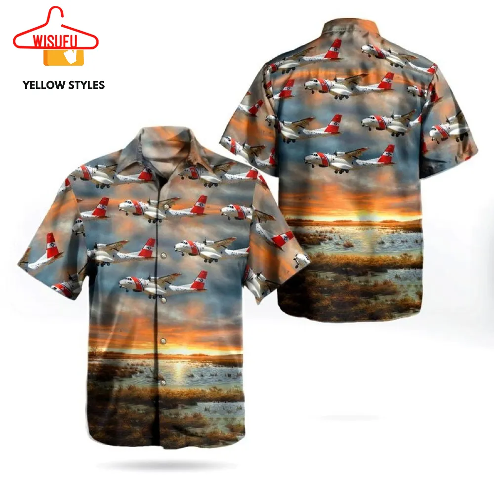 Us Coast Guard Casaiptn Hc-144a Ocean Sentry Cn-235m-300 Hawaiian Shirt, New Fashion Gifts