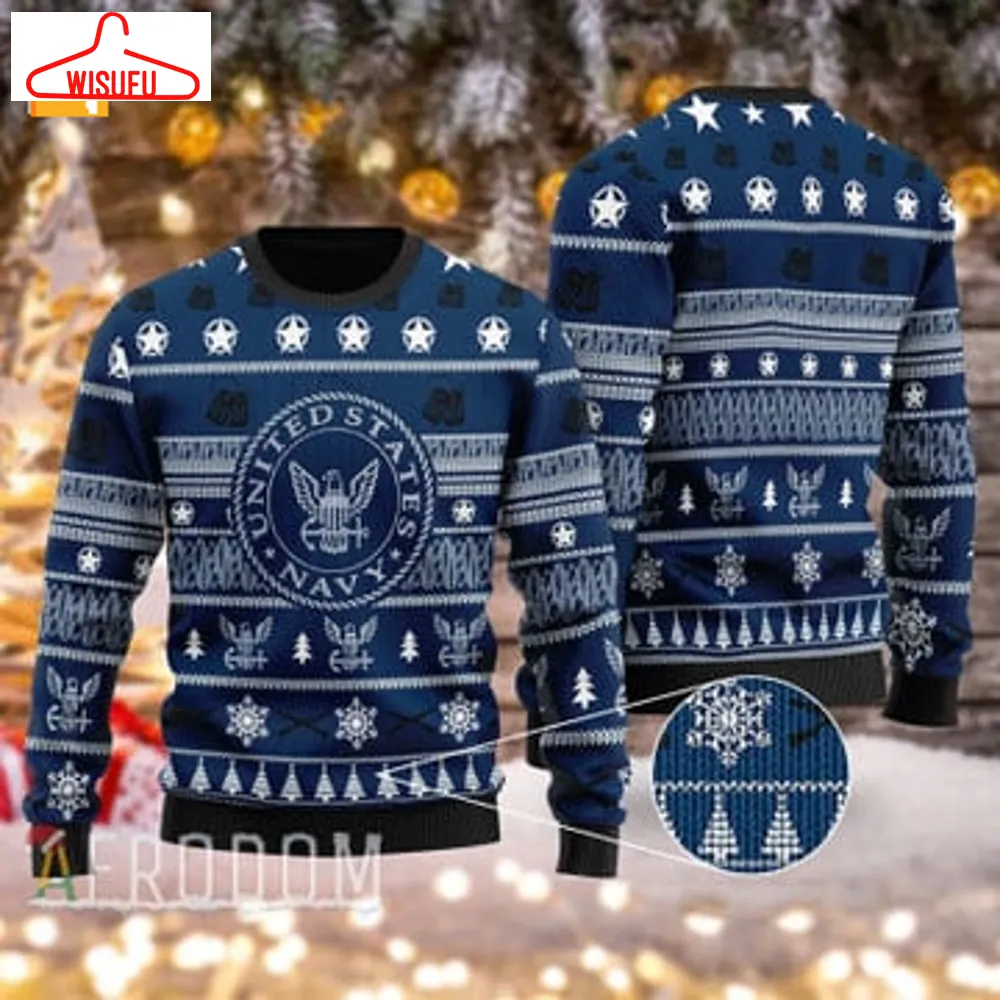 Us Navy Christmas Sweater