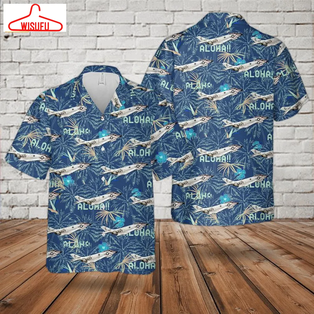 Us Navy F3h-2m Of Vf-61 Jolly Rogers Hawaiian Shirt, New Fashion Gifts