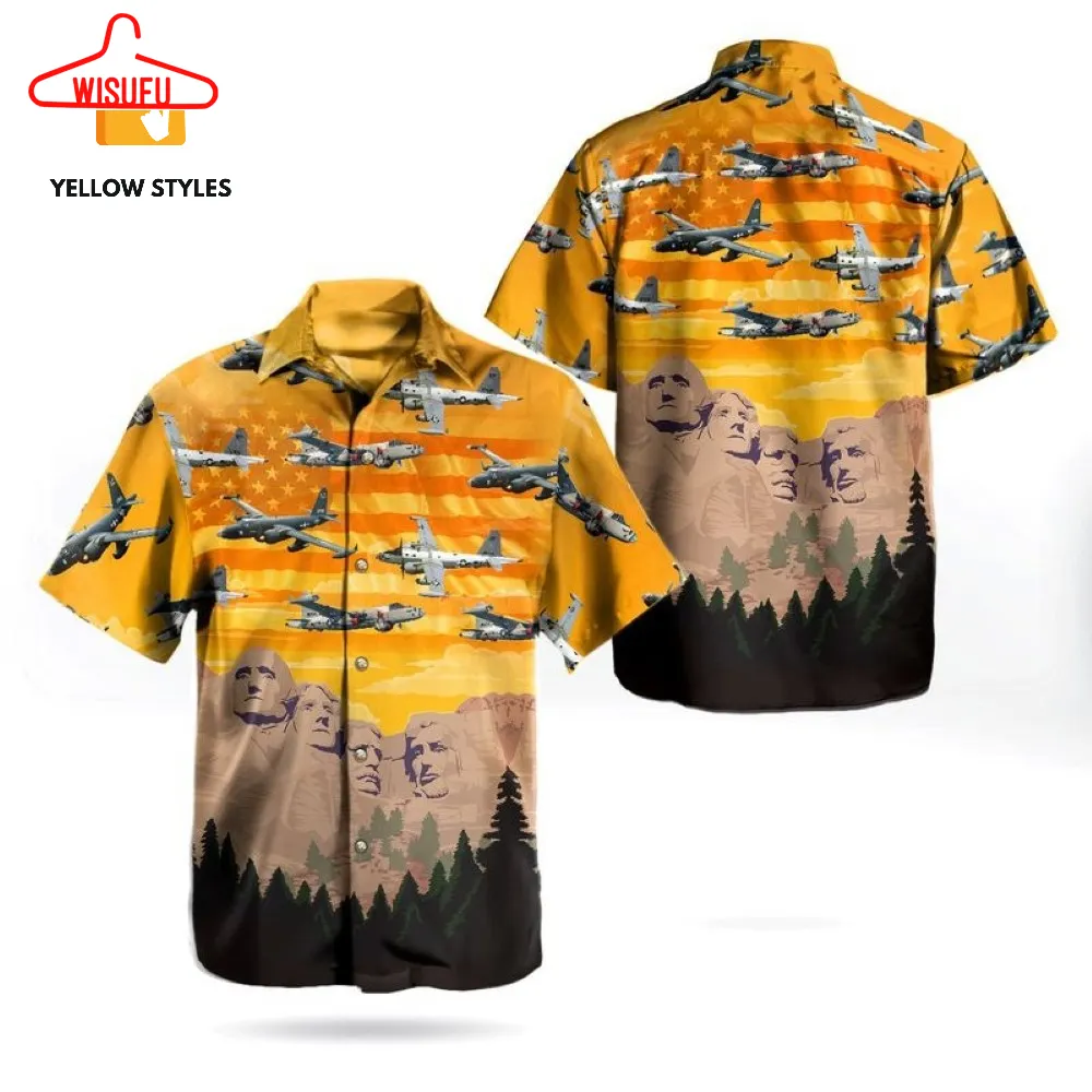 Us Navy Lockheed P-2 Neptune Independence Day Mt. Rushmore Hawaiian Shirt, New Fashion Gifts