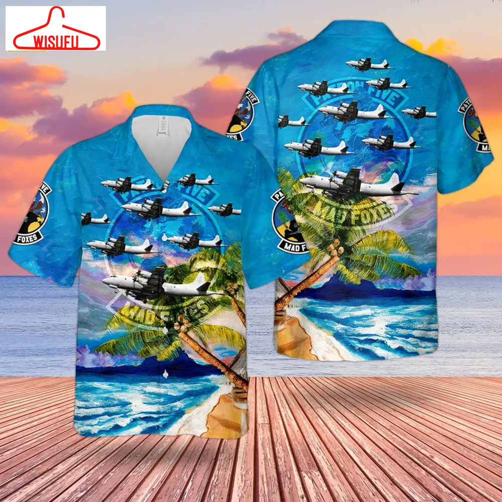 Us Navy P-3 Orion Of Patrol Squadron Five Vp-5 Mad Foxes Hawaiian Shirt, New Fashion Gifts