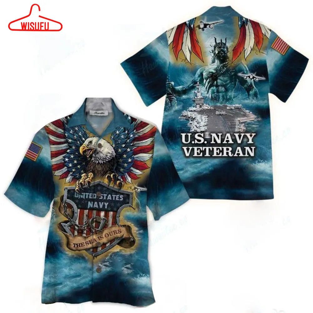 Us Navy Veteran Hawaiian Shirt - For Men & Women - Adult - Hw8391, New Hawaiian Holiday Outfits, New Fashion Gifts Vtbl94130