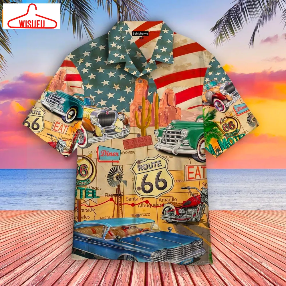 Us Route 66 Hawaiian Shirt, New Fashion Gifts